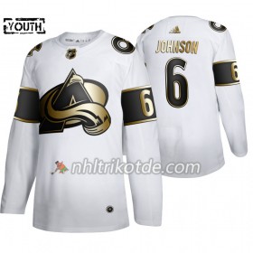 Colorado Avalanche Trikot Erik Johnson 6 Adidas 2019-2020 Golden Edition Weiß Authentic - Kinder